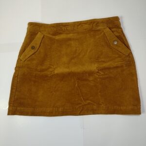 Copper Key Mustard Corduroy Mini Skirt Size (XXL)